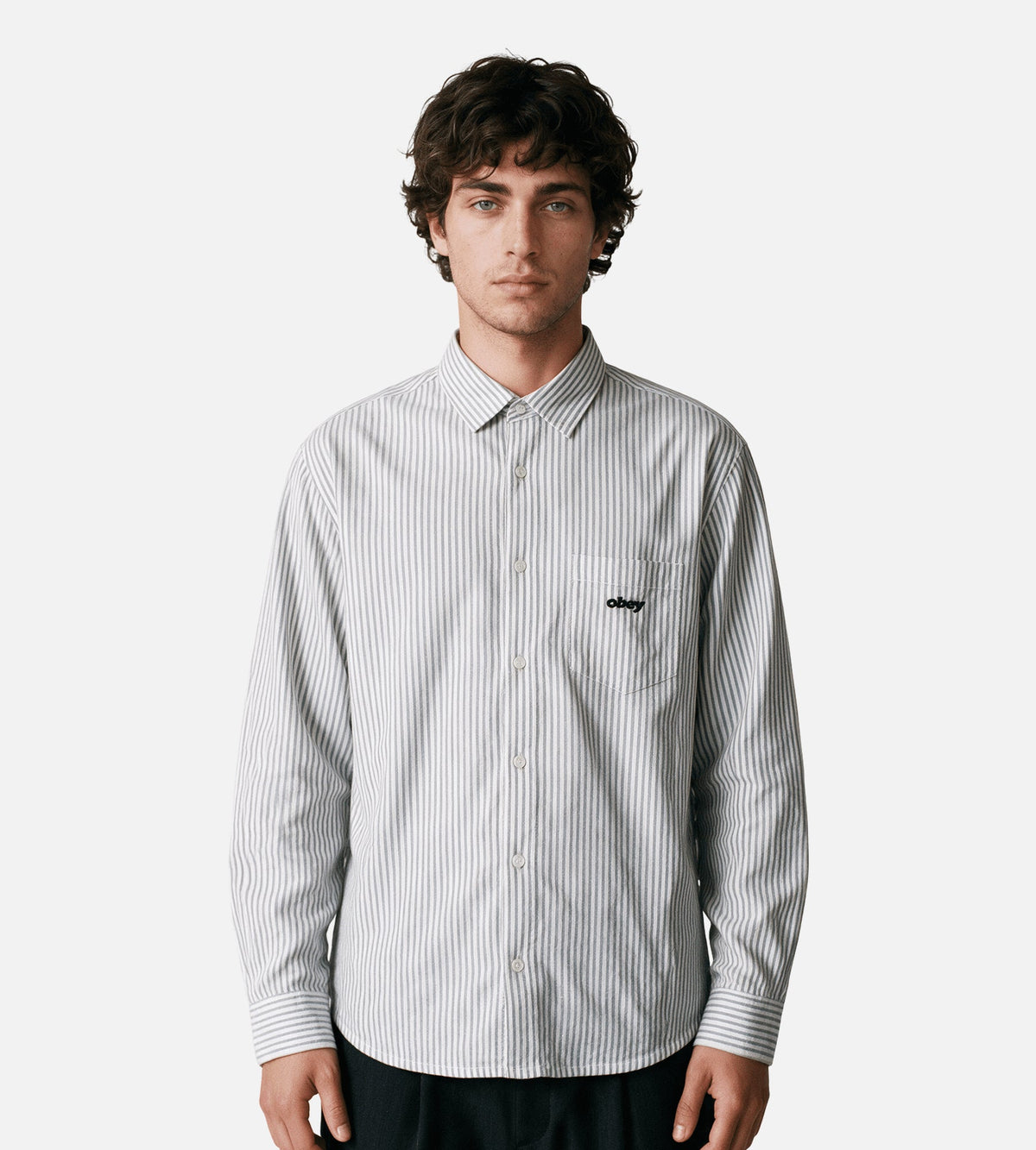 Obey William Woven Shirt White Multi