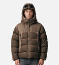 C.P. Company Eco-Chrome R Mixed Goggle Down Jacket Re-Color Brown