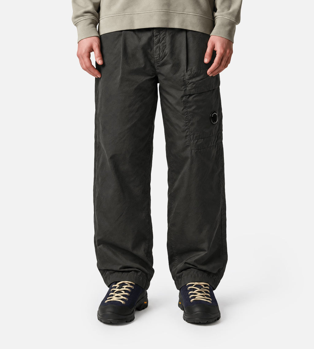 C.P. Company Micro-Reps Boxy Pleats Cargo Pants Raven