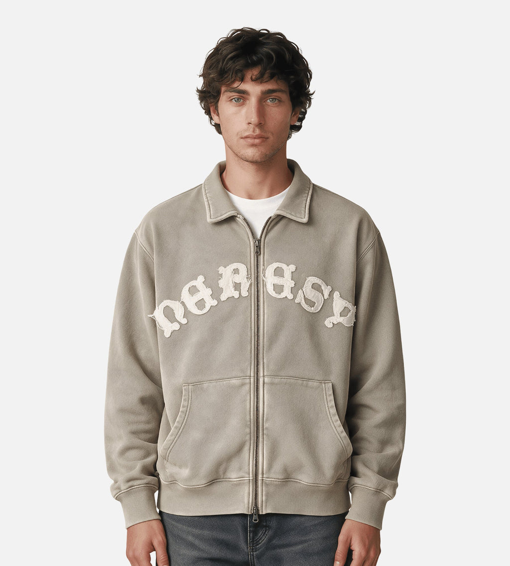 Heresy Celtic Collar Zip Fog