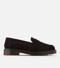 Dr. Martens Delapre Penny Loafer Brindle Brown Repello Calf Suede Mb