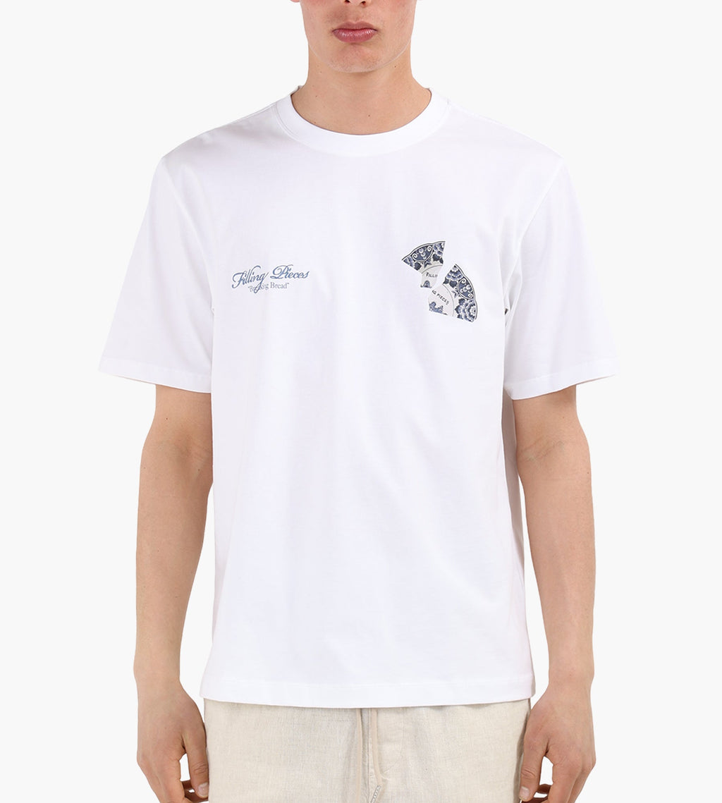 Filling Pieces T-shirt Broken Plate White