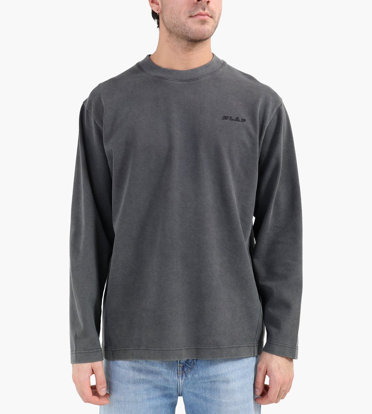 OLAF Washed Studio Longsleeve Charcoal