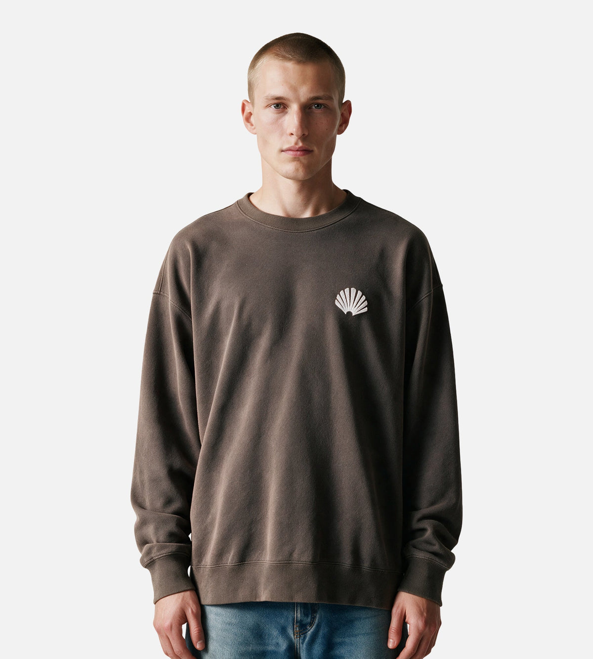 New Amsterdam Surf Association Logo Crewneck Falcon White