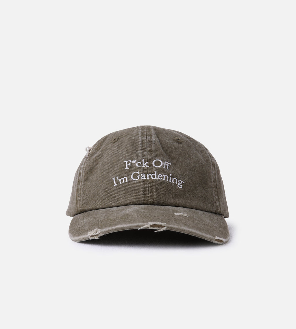 Bram's Fruit Distressed F*ck Off I'm Gardening Cap Olive Green