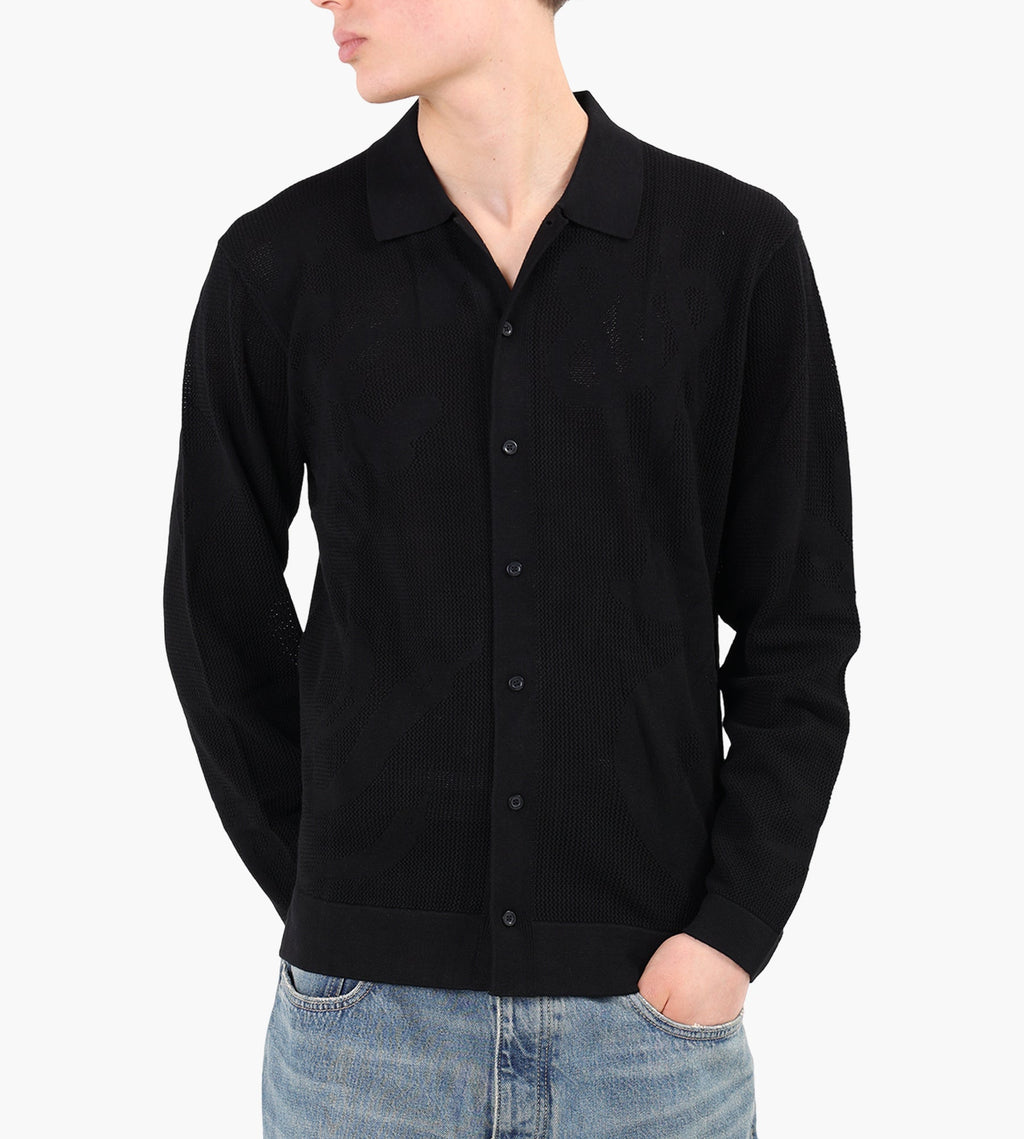Filling Pieces Knit Longsleeve Breaking Bread Black