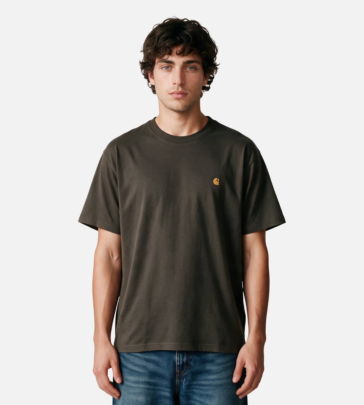 Carhartt WIP Chase T-shirt Shungite Gold