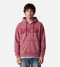 Arte Antwerp Stencil Sunfade Zip Hoodie Red