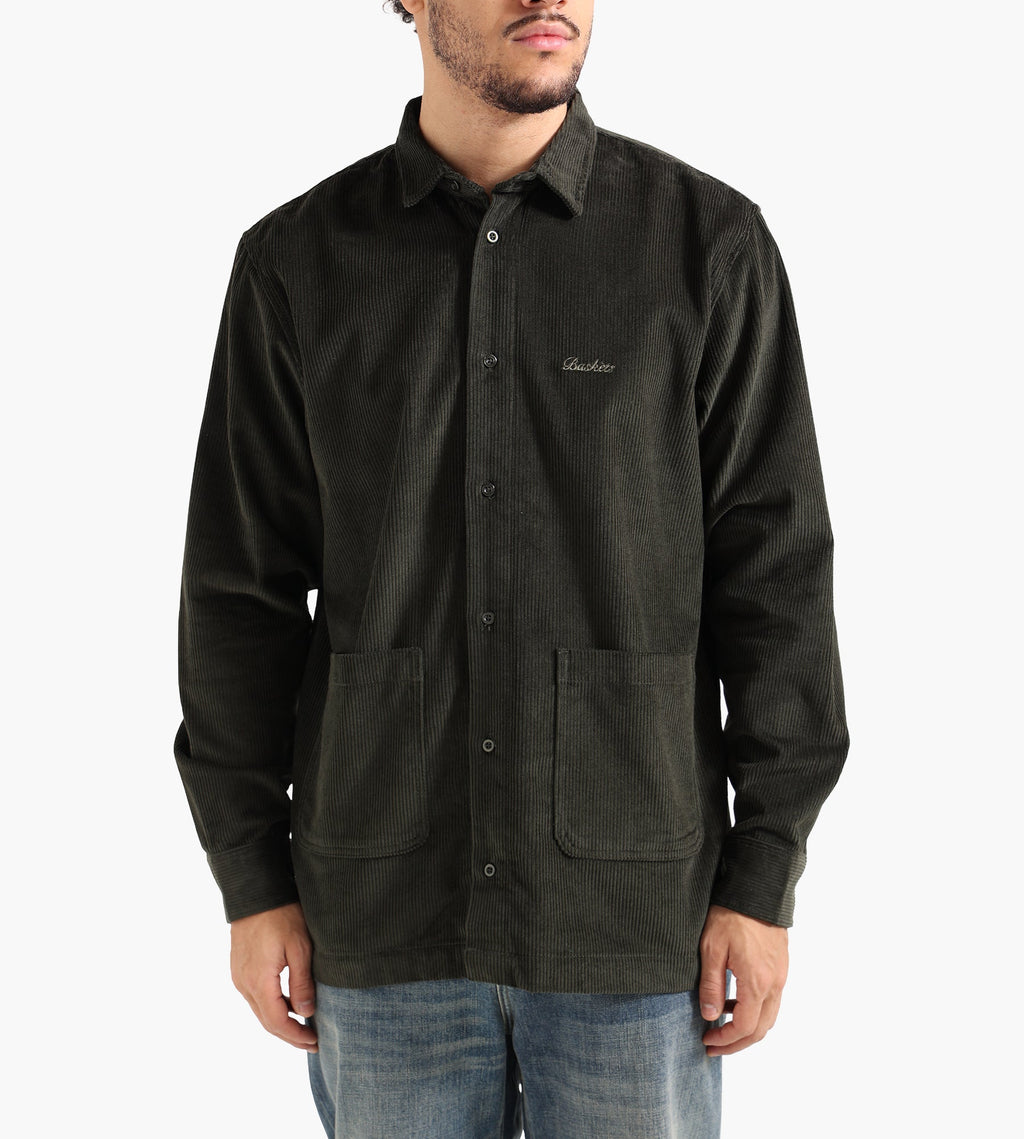Baskèts Corduroy Shirt Moss Green