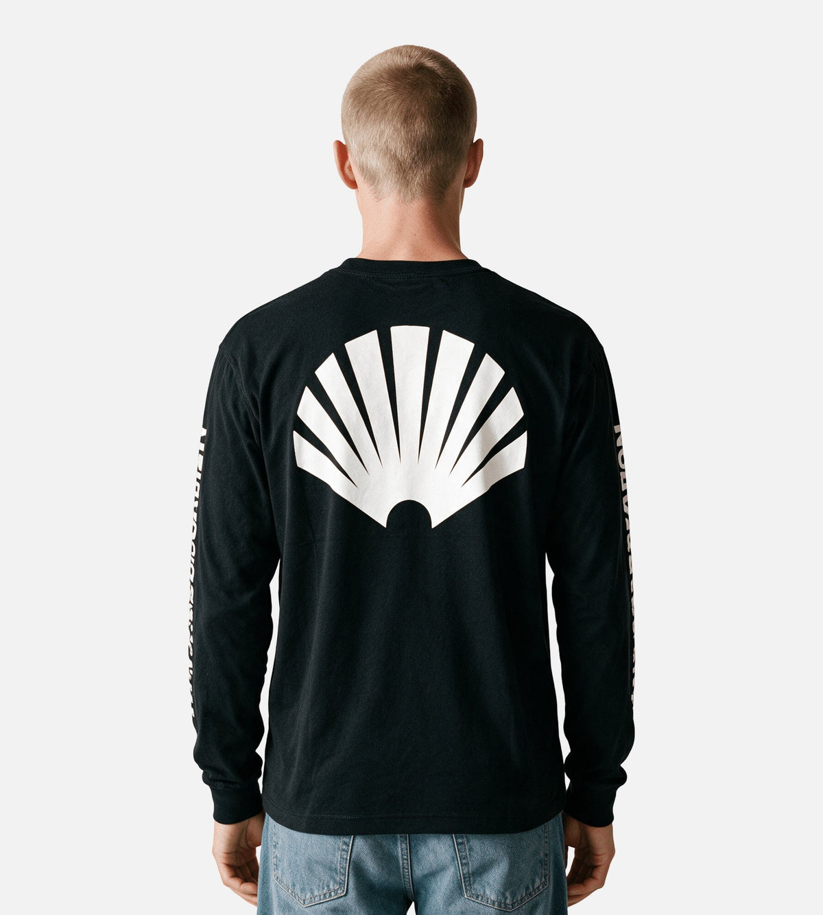 New Amsterdam Surf Association F26 Logo Longsleeve Black White