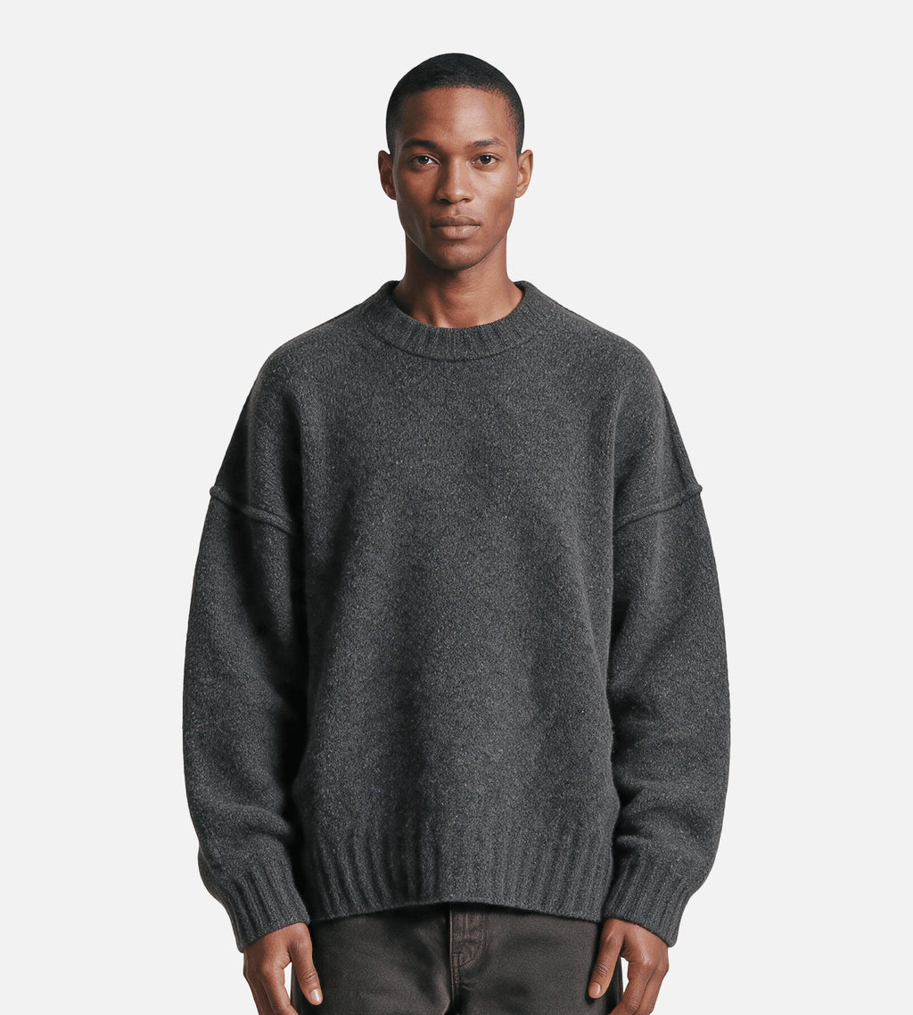 Seventh Wool Knit Crewneck Granite Grain