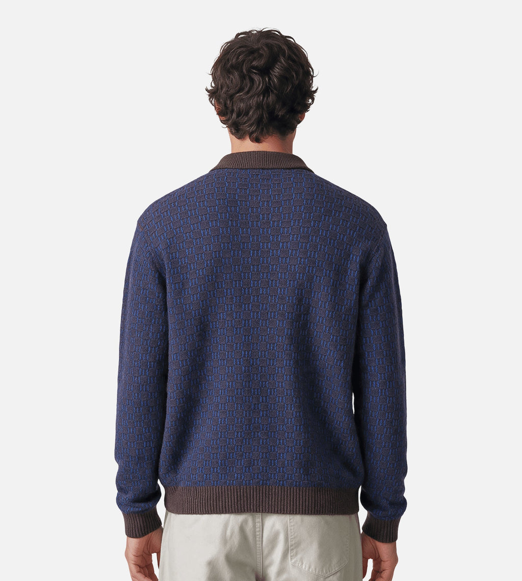 NN.07 Thor Polo Cardigan 60004 Deep Truffle