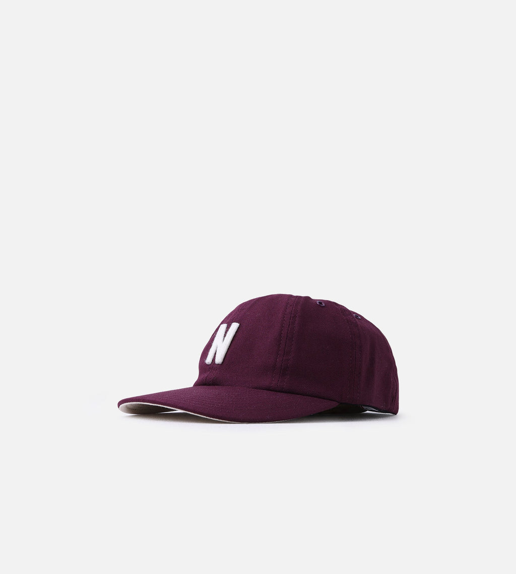Norse Projects Light Canvas Felt N 8 Panel Cap Mahogany
