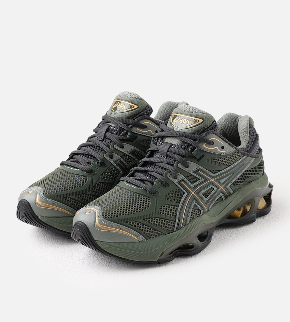 Asics Gel-Kinetic 2.0 Obsidian Grey Olive Canvas