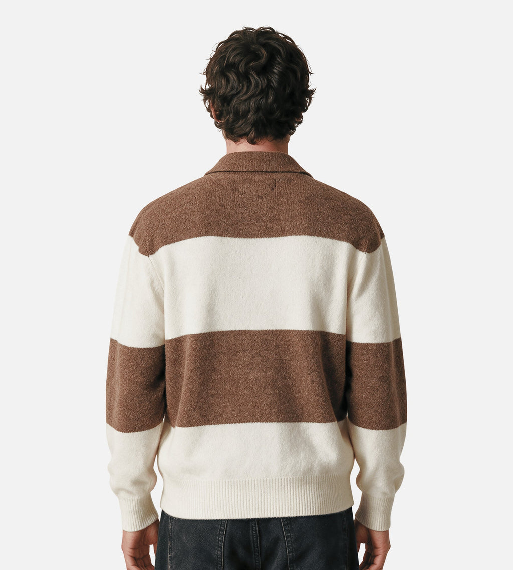 Corridor Brushed Knit Rugby Natural