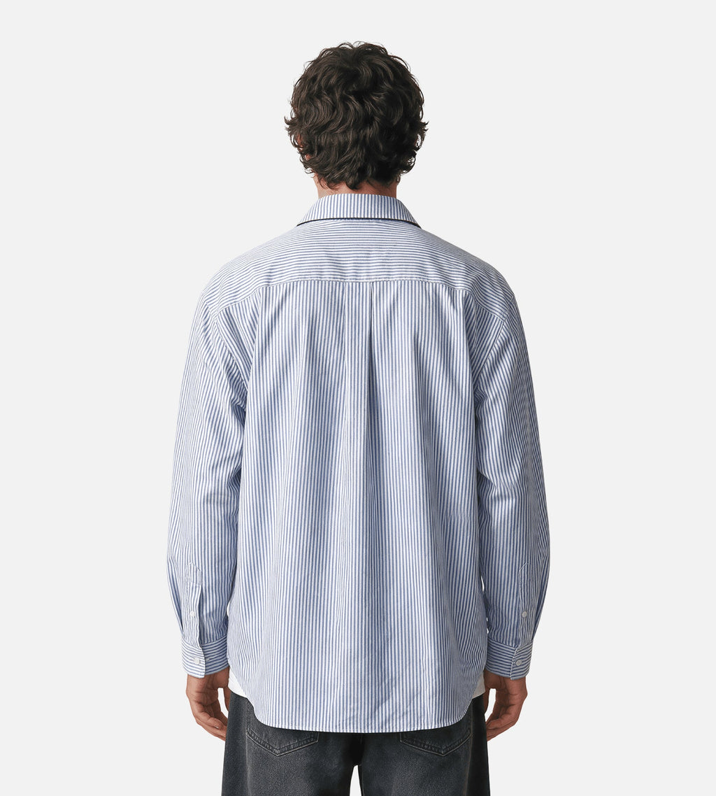 Arte Antwerp Striped Gallery Shirt Blue