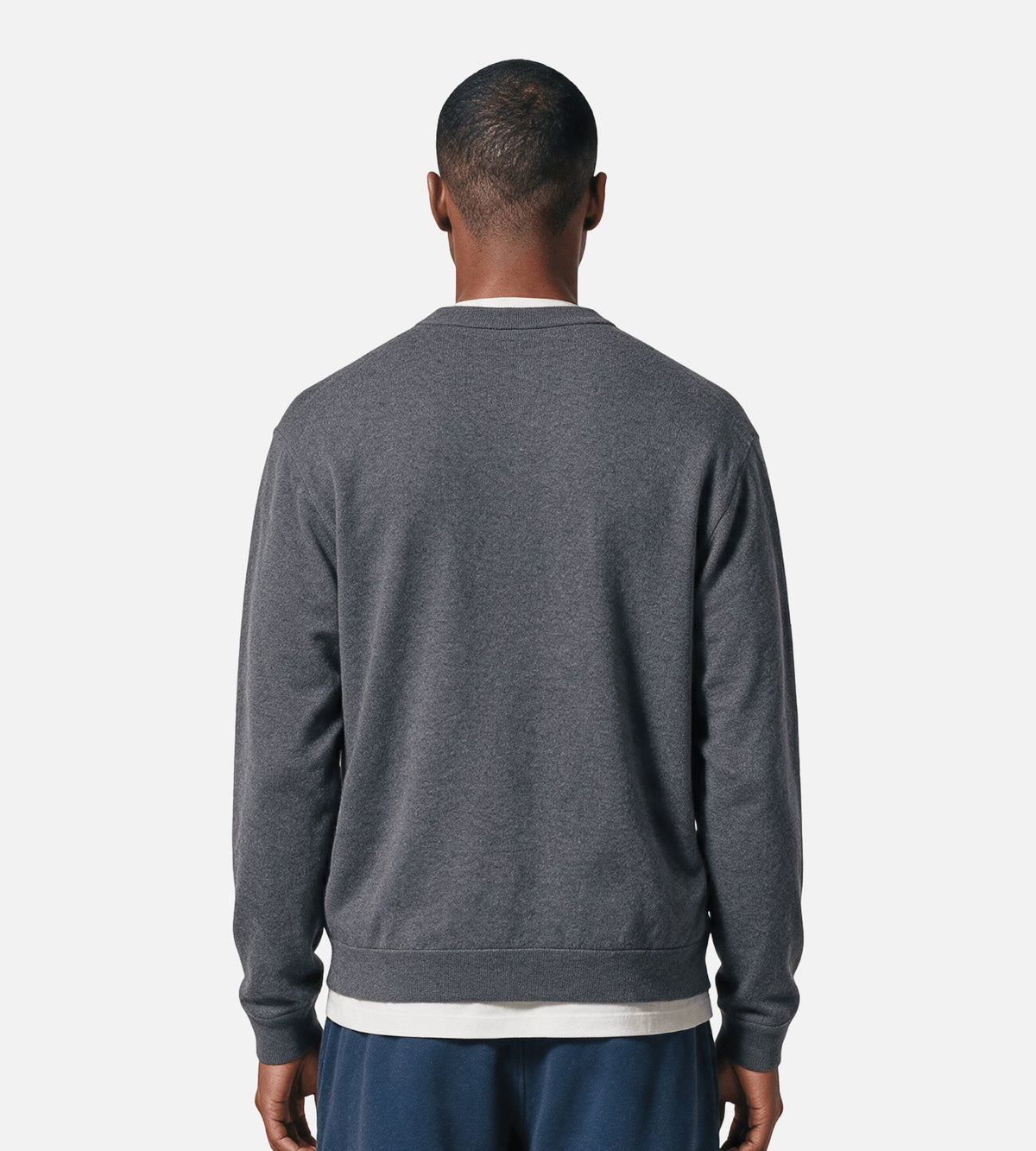 NN.07 Jasper Crew Cardigan 60062 Charcoal Mist