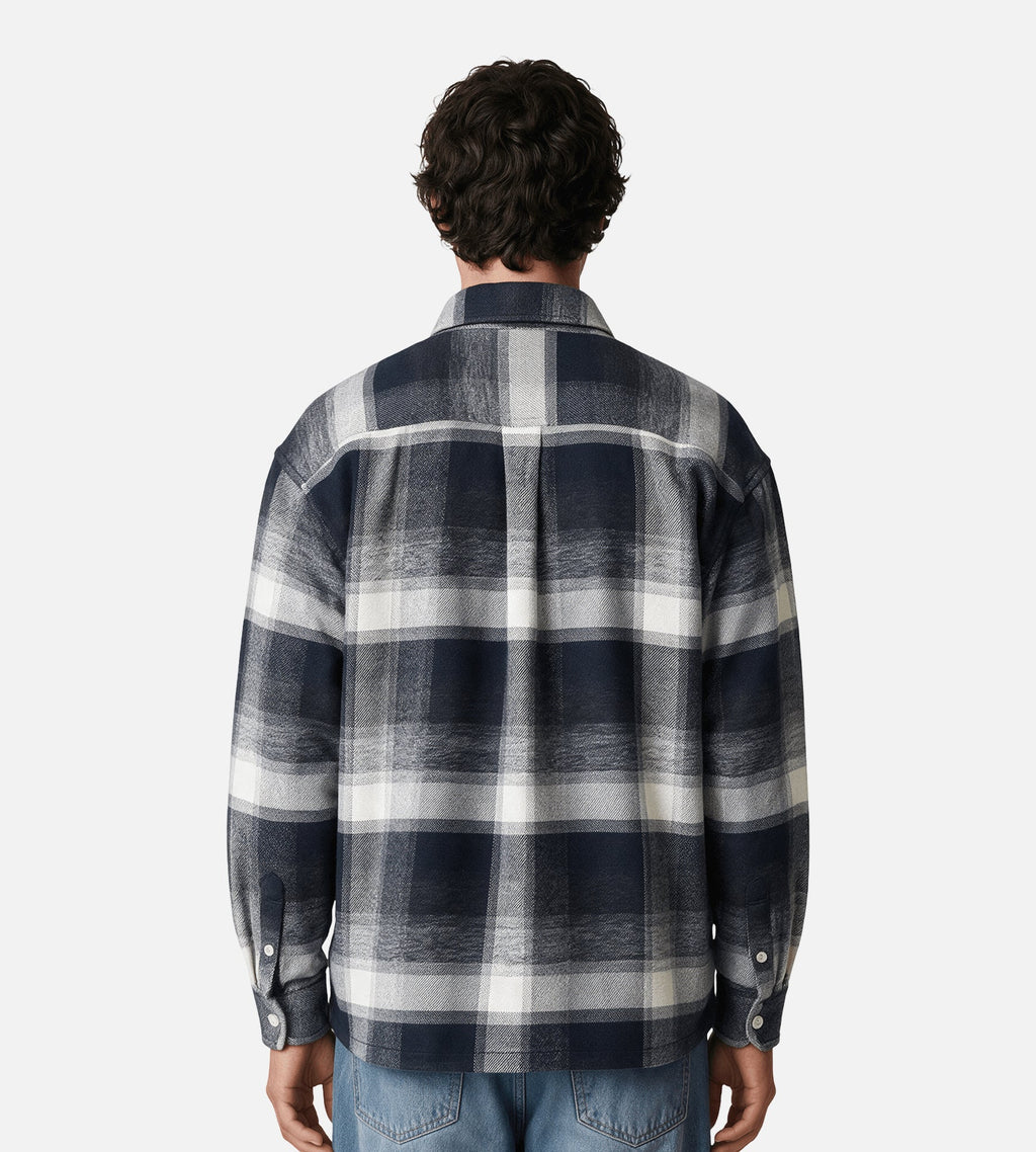 Carhartt WIP Long Sleeve Esterson Shirt Esterson Check Dark Navy