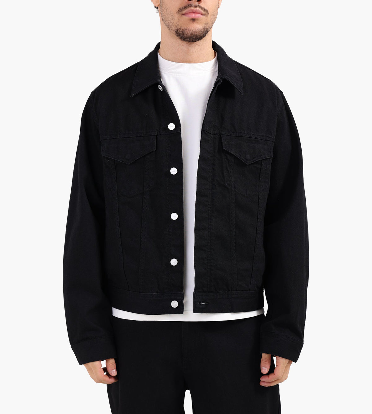Arte Antwerp Circle Logo Jeans Jacket Black