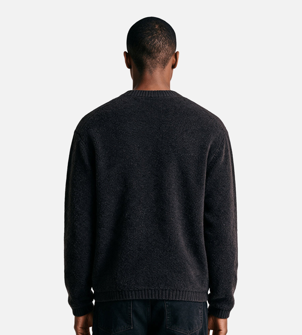 NN.07 Fleece Cardigan 60064 Deep Truffle