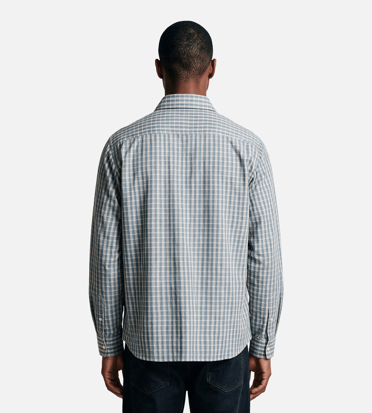 Corridor Americana Check Long Sleeve Shirt Blue