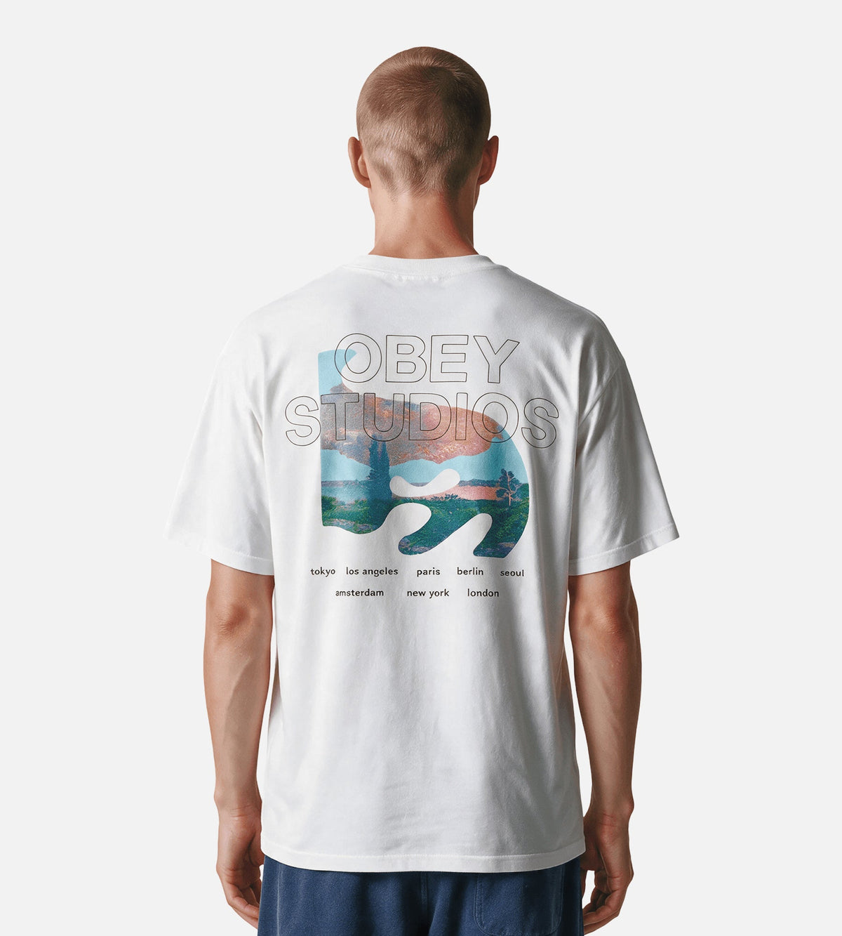 Obey Pastures Tee White