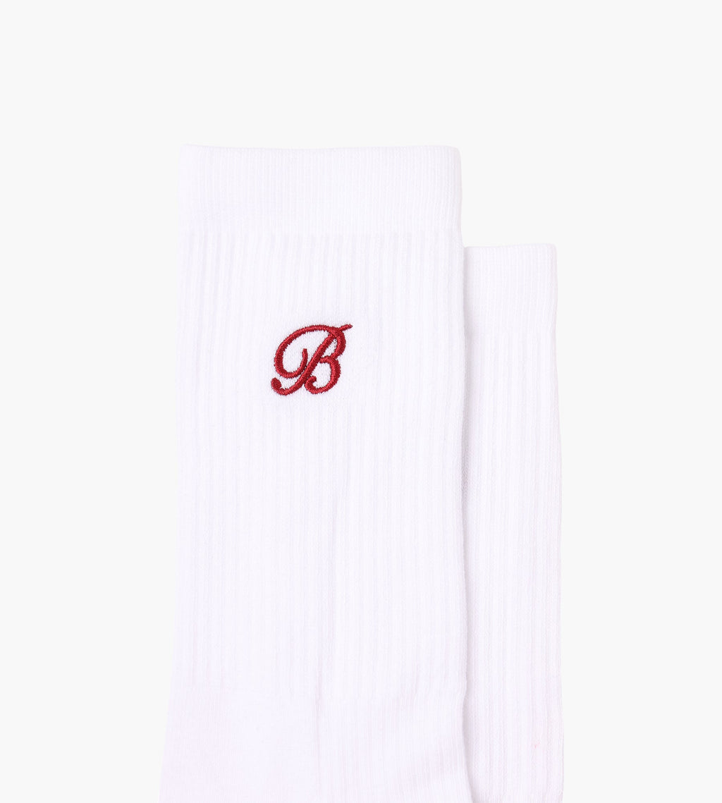 Baskèts Socks White Red