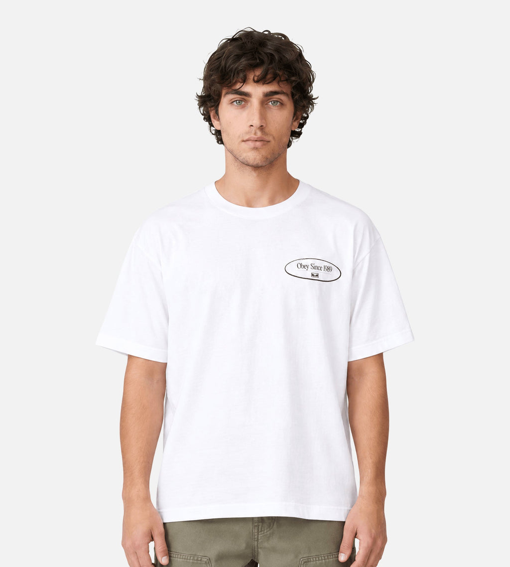 Obey Disruption Tee White