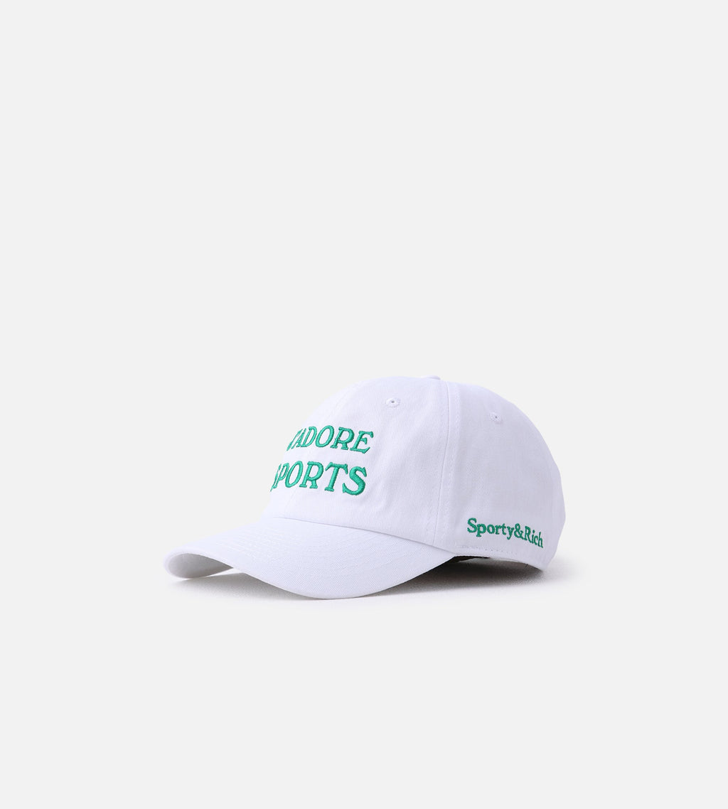 Sporty & Rich Jadore Hat White Kelly