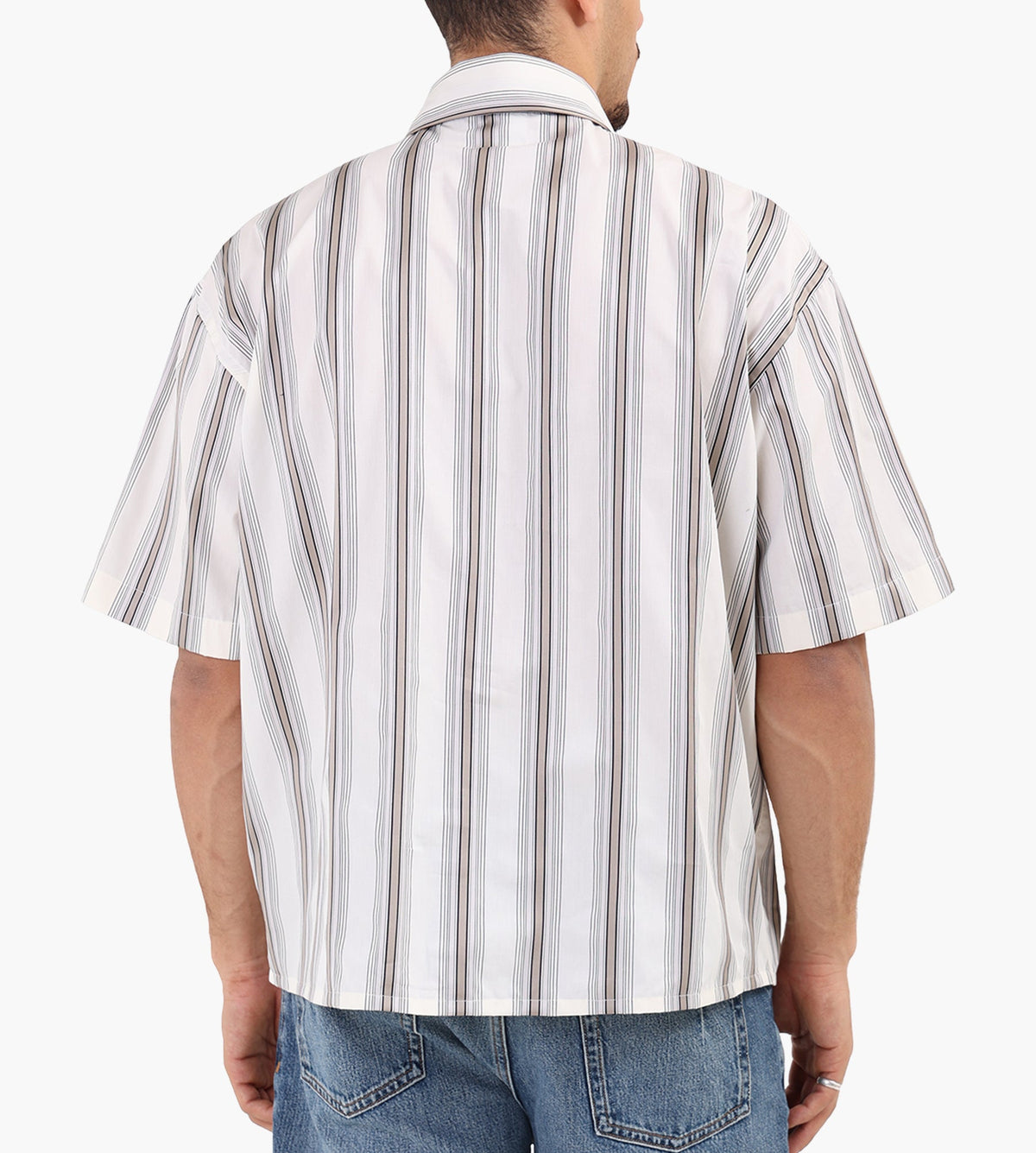 Won Hundred Maza Stripe Short Sleeve Shirt Rock Ridge COMB.