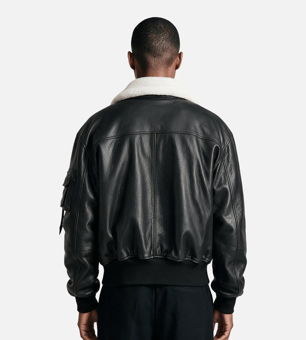 Alpha Industries B-15 Leather UV Black