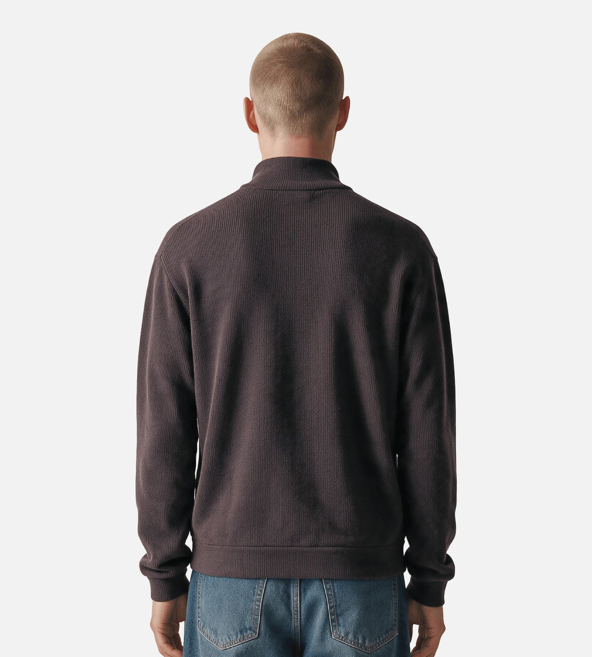 NN.07 Danny Half Zip 6429 Deep Truffle