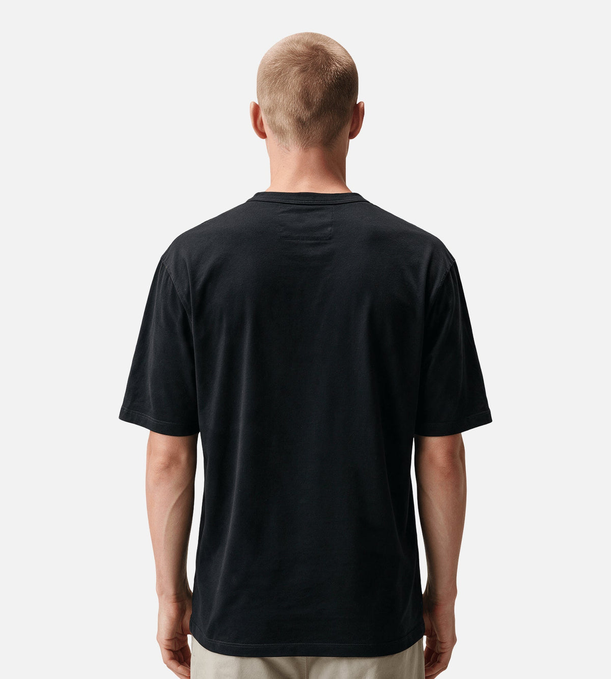 C.P. Company 30/2 Mercerized Jersey Twisted Pocket T-Shirt Black
