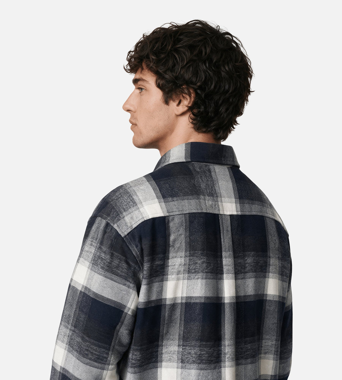 Carhartt WIP Long Sleeve Esterson Shirt Esterson Check Dark Navy
