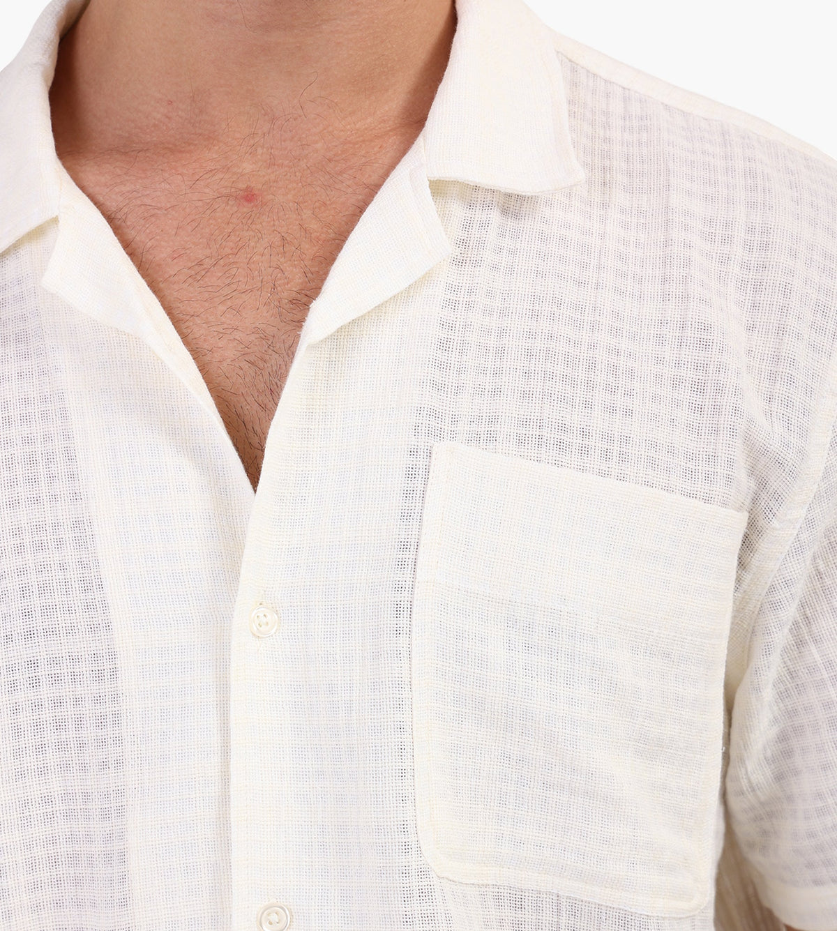 Palmes Ramus Camp-Collar Shirt Off-White