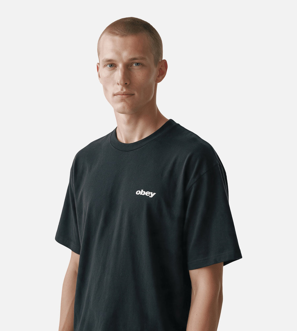 Obey VHS Tee Black