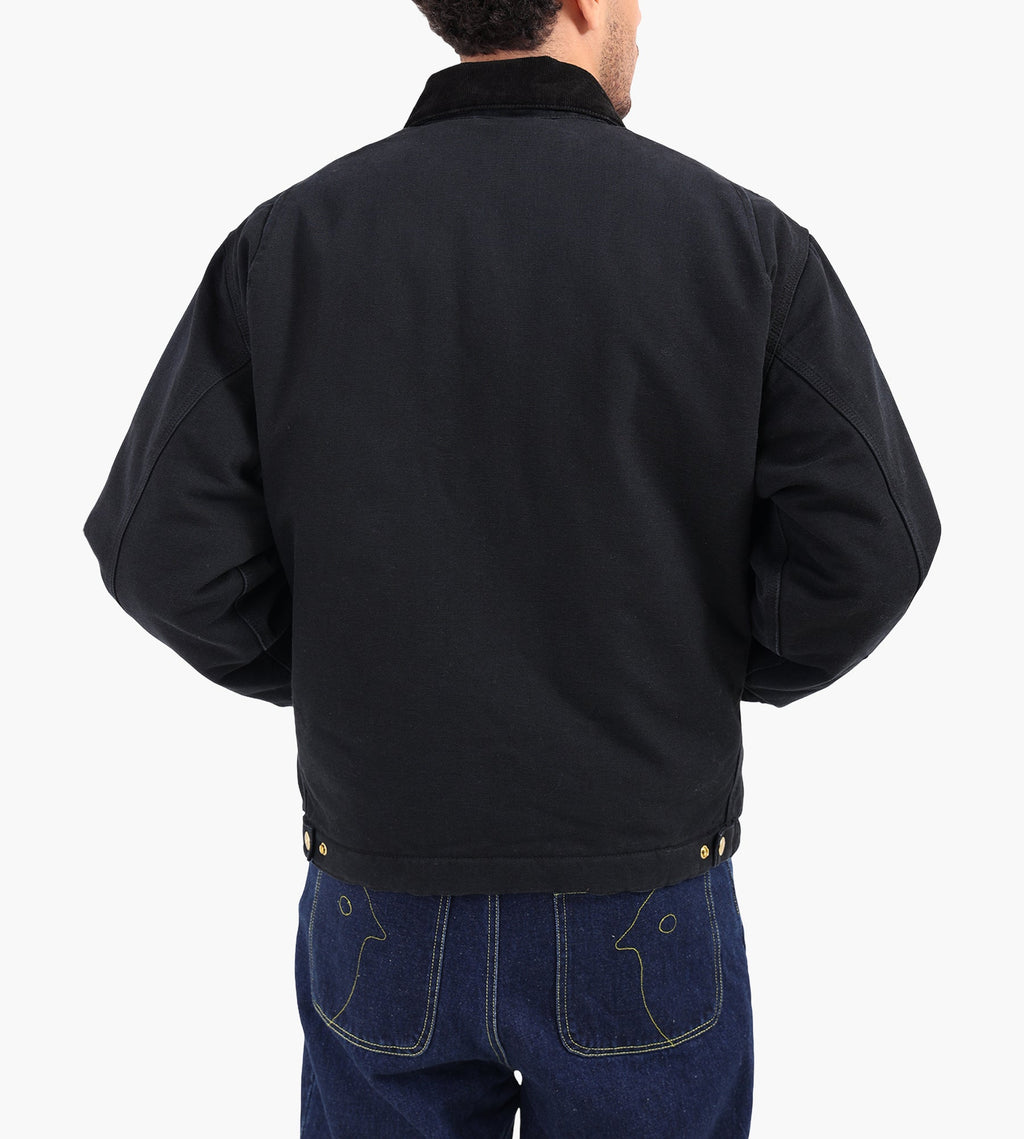 Carhartt WIP OG Detroit Jacket Black Black Stone Canvas