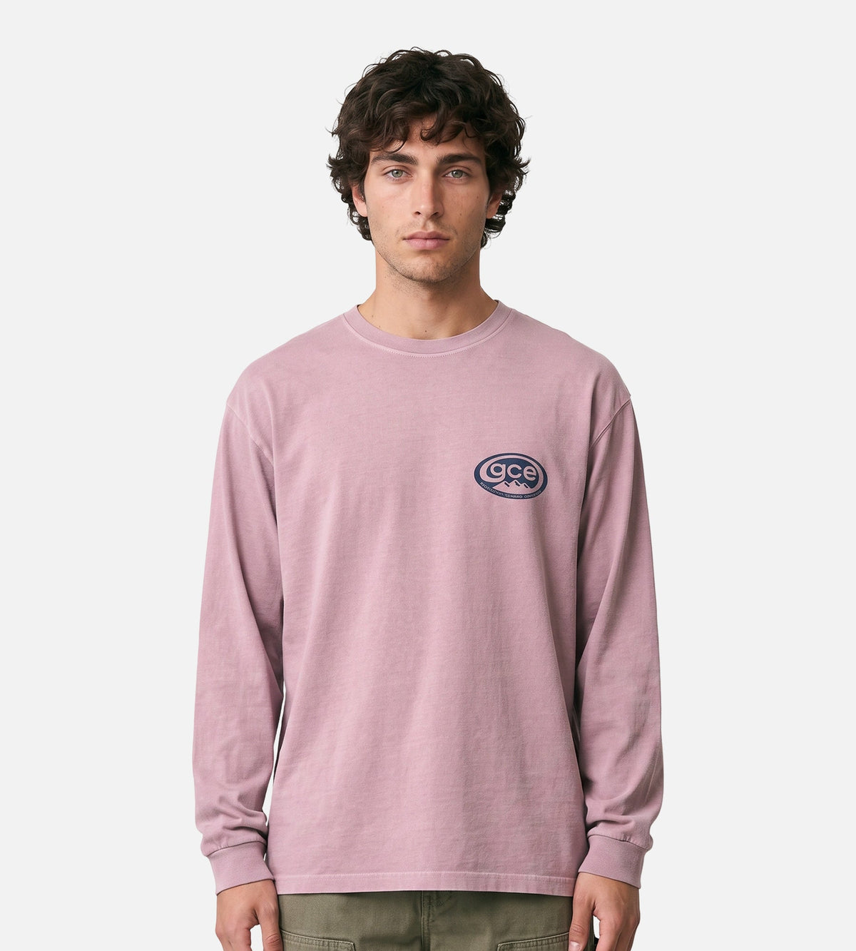 Gramicci GCE Longsleeve Pigment Dyed Lilac Pigment