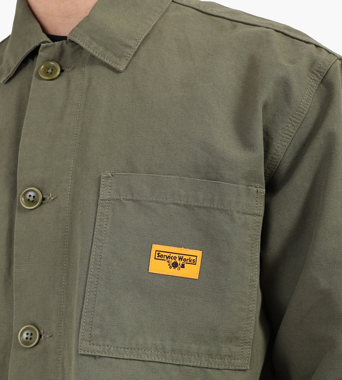 Service Works Canvas Chore Shirt Olive