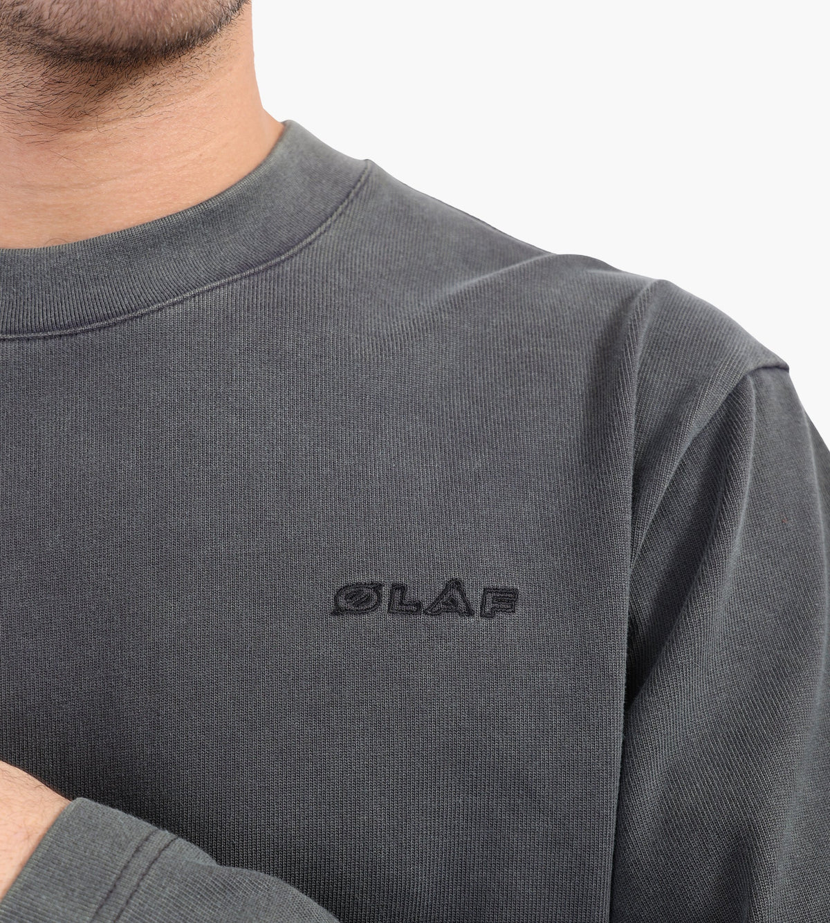 OLAF Washed Studio Longsleeve Charcoal