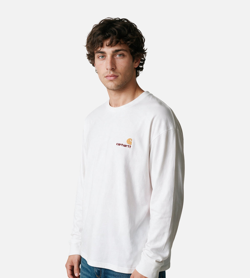 Carhartt WIP American Script Longsleeve White