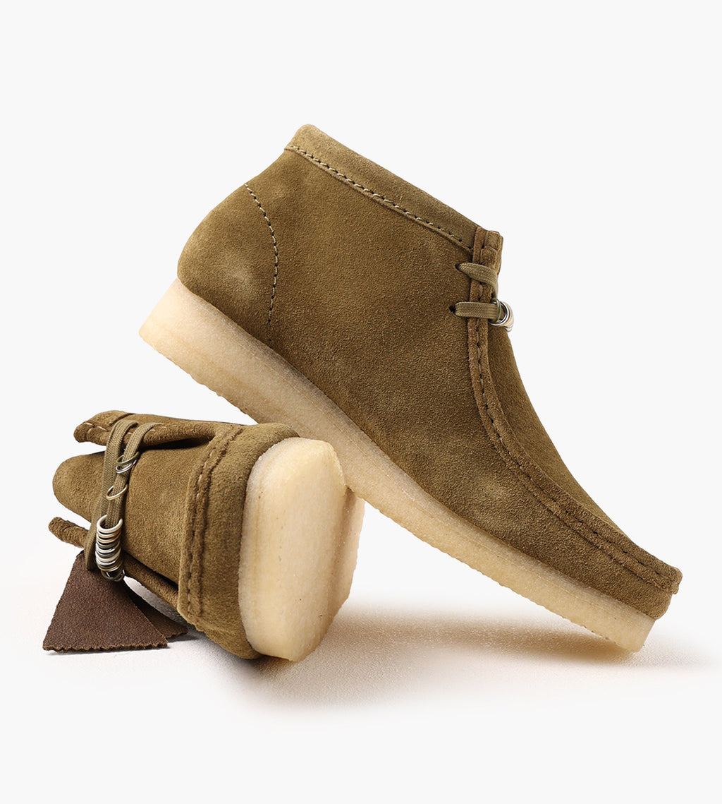 Clarks Originals Wallabee Boot. Green Sde