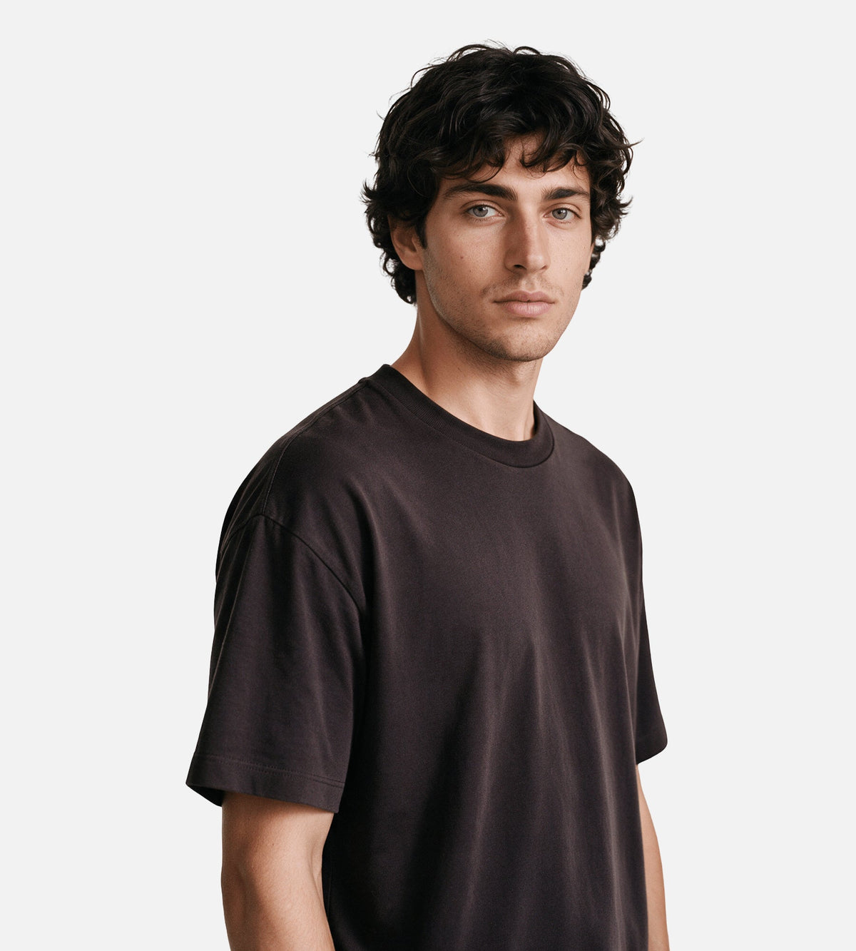 NN.07 Nat Logo Tee 3457 Deep Truffle