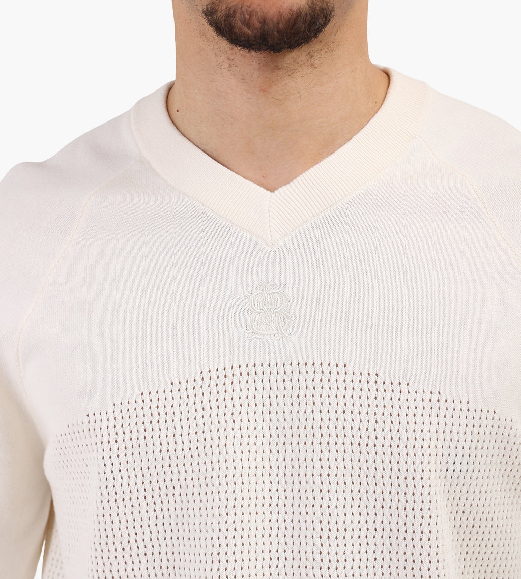 about:blank Knitted Baller Top Cotton Oat