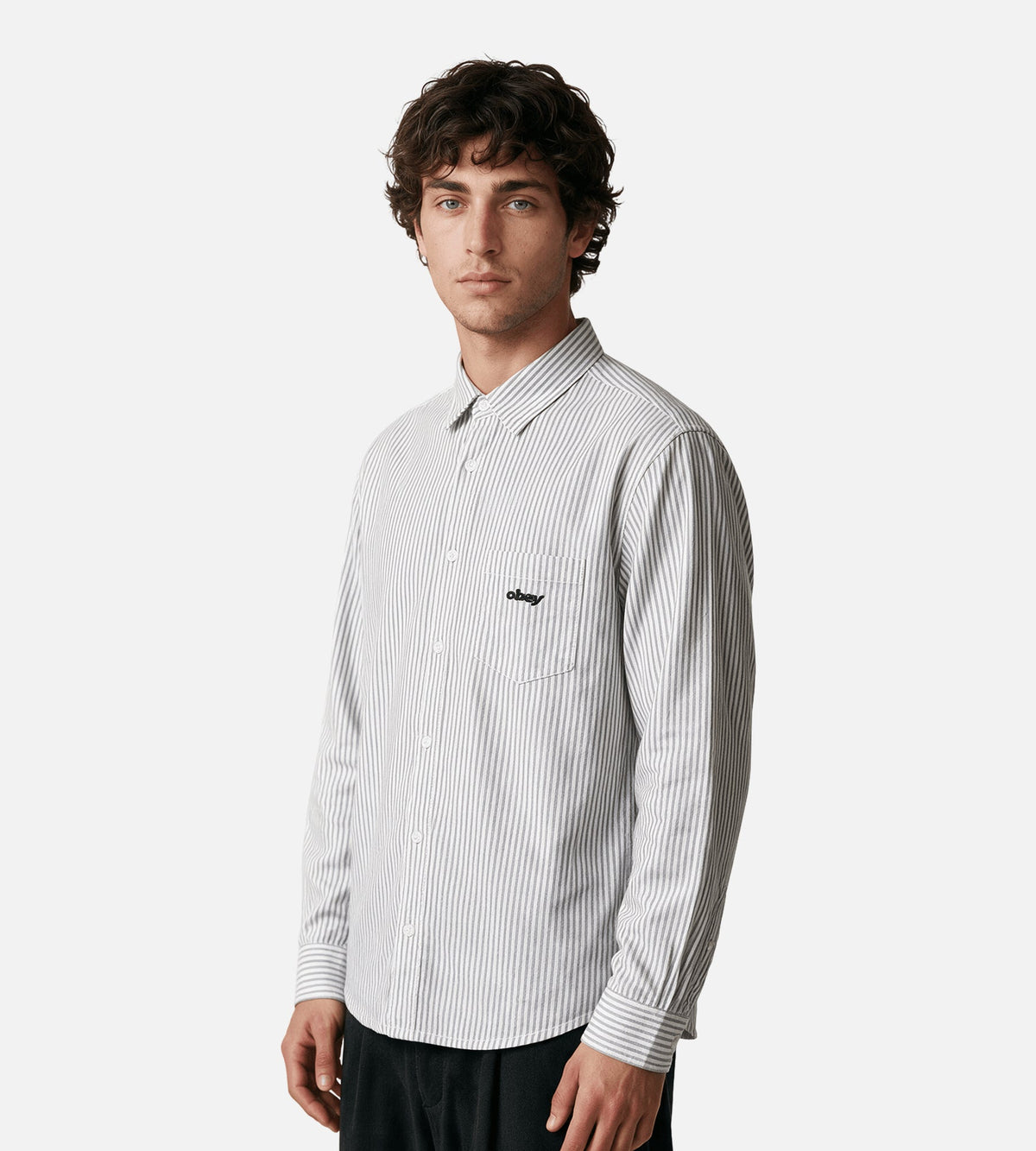 Obey William Woven Shirt White Multi