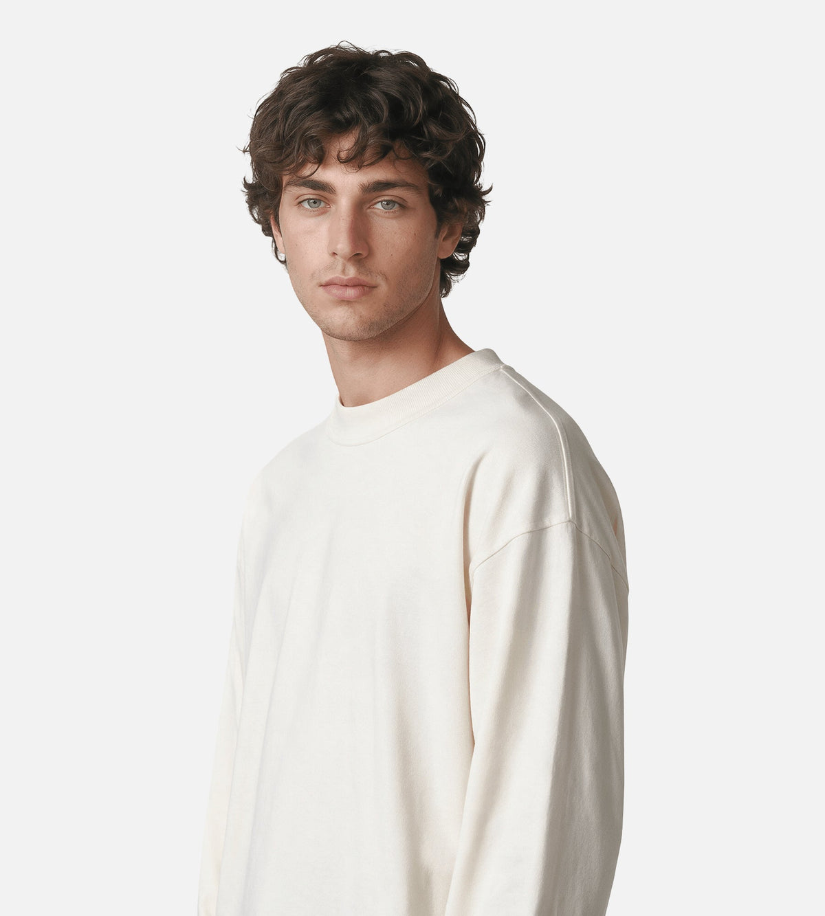 Norse Projects Isefjord Compact Cotton Longsleeve Ecru