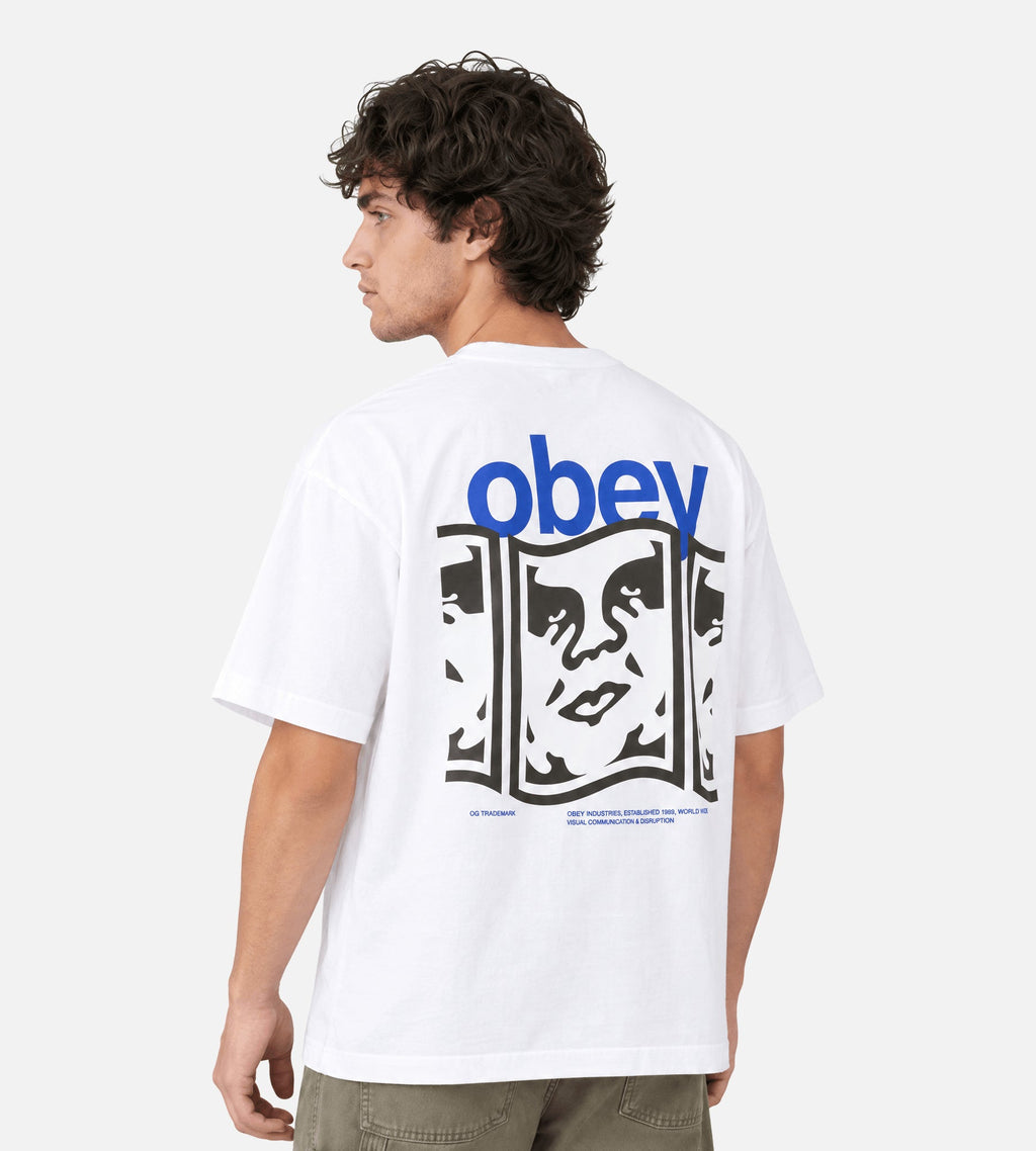 Obey Disruption Tee White
