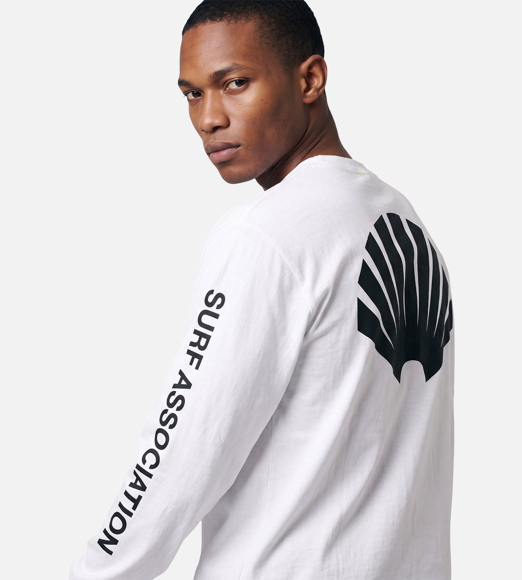 New Amsterdam Surf Association F26 Logo Longsleeve White Black