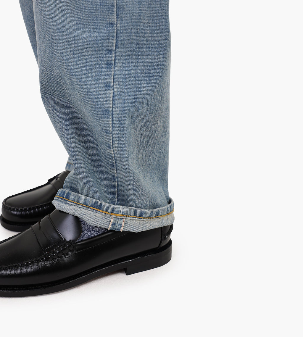 Corridor 5 Pocket Jeans Bleach Wash Indigo