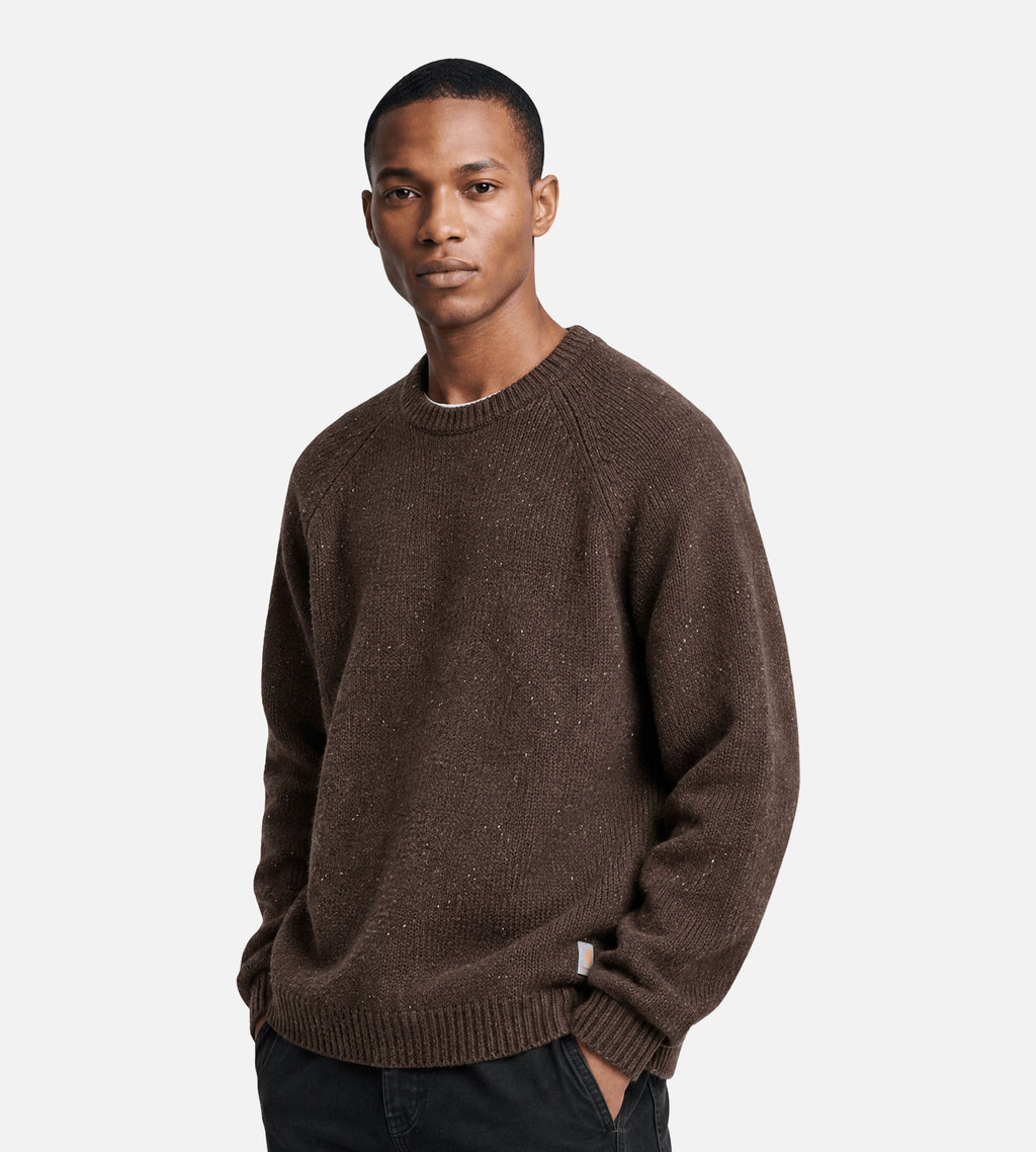 Carhartt WIP Anglistic Sweaterer Speckled Tobacco